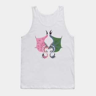 Heaven and Earth - Pink Rathian and Azure Rathalos Tank Top